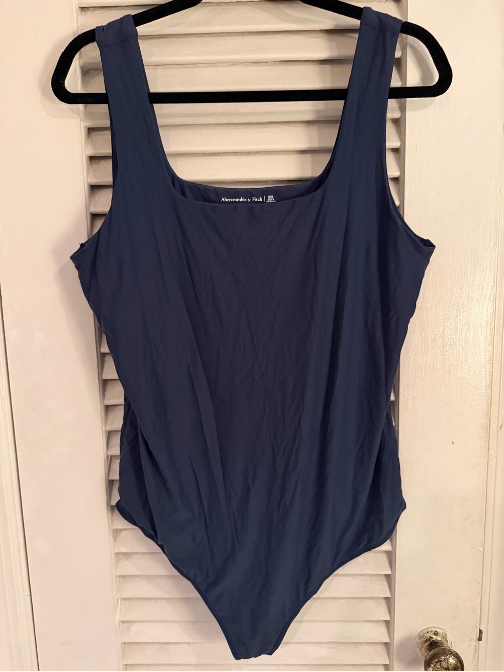 Abercrombie & Fitch Deep Navy Scoop Neck Bodysuit